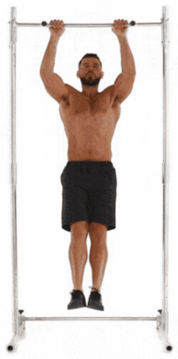 man doing his pull-ups