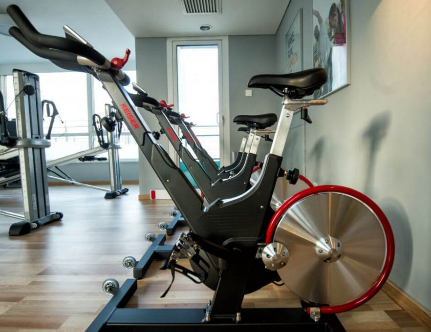 exercise bike with screen